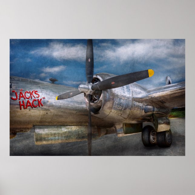 Pôster Piloto - Avião - O B-29 Superfortress (Frente)