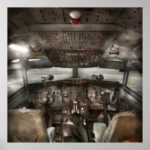 Poster Piloto - Cockpit - Precisamos de um piloto ou dois