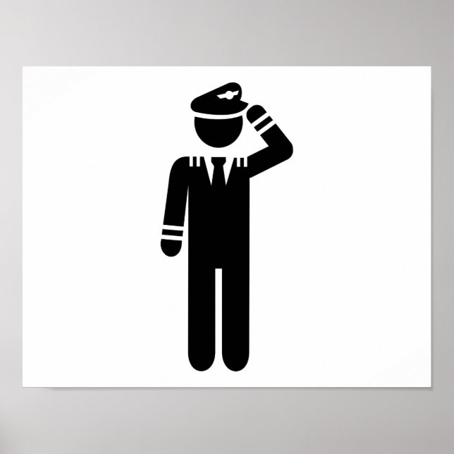 Pôster Piloto de avião (Frente)