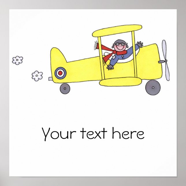 Pôster Piloto de avião (Frente)