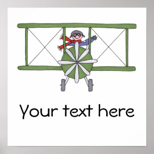 Poster Piloto de avião