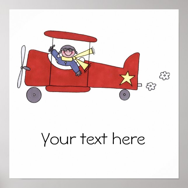 Pôster Piloto de avião (Frente)