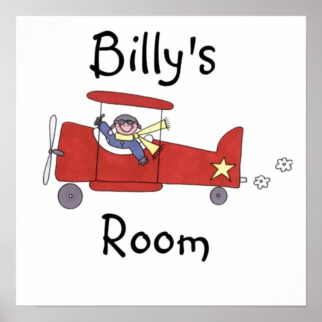 Pôster Piloto de avião (Frente)