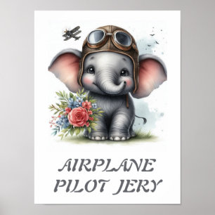 POSTER PILOTO DE AVIÃO JERY