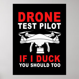 Poster Piloto de teste de drone