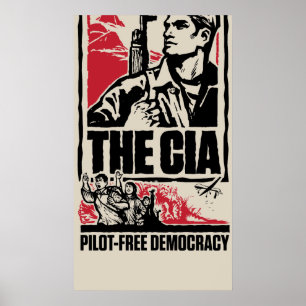 Poster Piloto-Livre da democracia do CIA