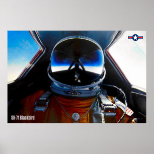 POSTER PILOTO SR-71 BLACKBIRD