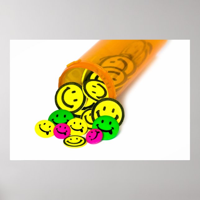 Poster Pílulas felizes (Frente)