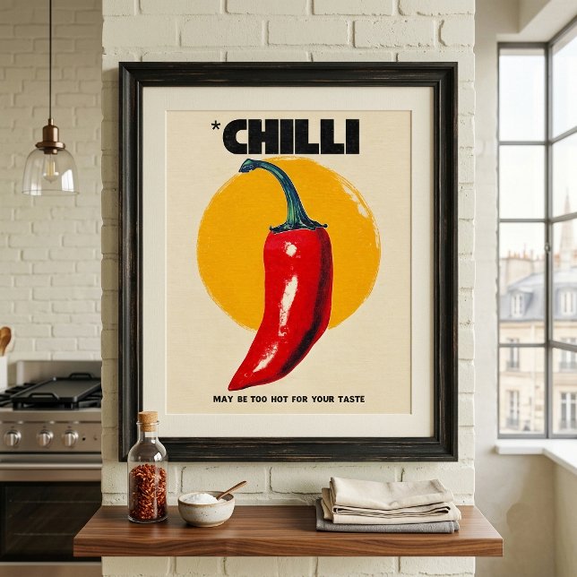 Poster Pimenta Chilli Vintage (Criador carregado)