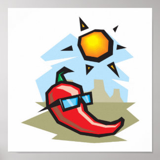 Pôster pimenta-de-chili