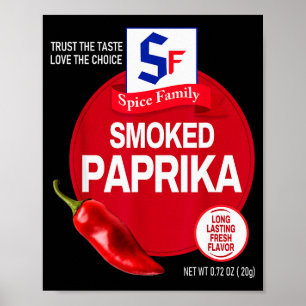 Poster Pimenta Smoked Paprika de Halloween Sce Fato Grupo