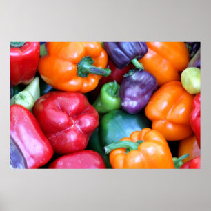 Pôster Pimentas de Bell misturadas