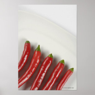 Poster Pimentas de pimentão vermelho