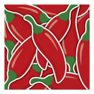 Pôster Pimentos pimentões-pimentões