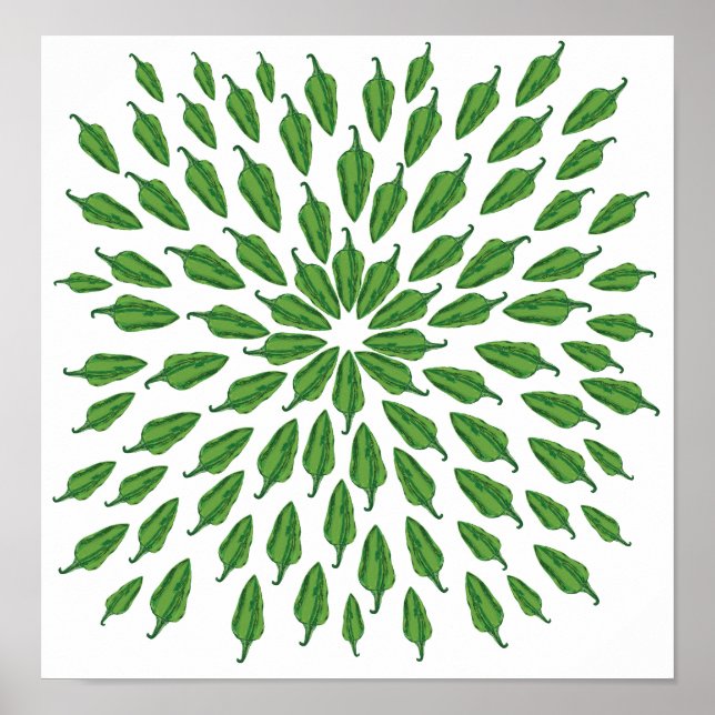 Poster Pimentos verdes (Frente)