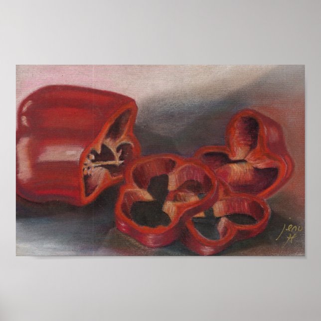 Pôster Pimentos vermelhos (Frente)