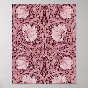Poster Pimpernel Maroon, William Morris