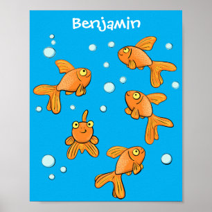 Poster Pimpim-laranja-acastanhado na ilustração de dese