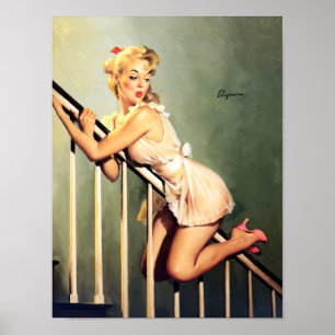 Pôster Pin cuidadoso da corrediça acima