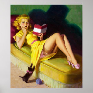 Poster Pin curioso do gatinho acima