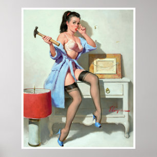 Poster Pin dorido do polegar acima