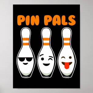 Poster Pin Pals Bonitas Boliches Engraçadas