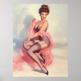 Poster Pin-up Belo A Rosa