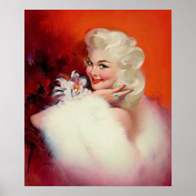Poster Pin-up de Posicionamento de Platinum Blonde (Frente)