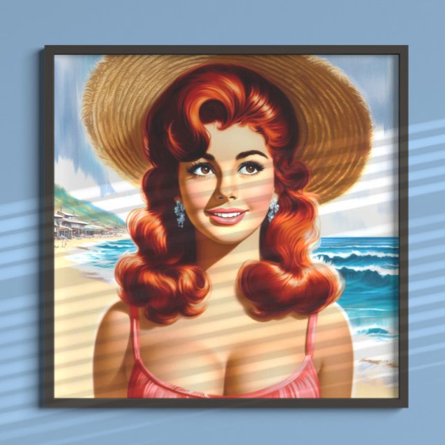 Poster Pin-up de Verão Vintage (Criador carregado)
