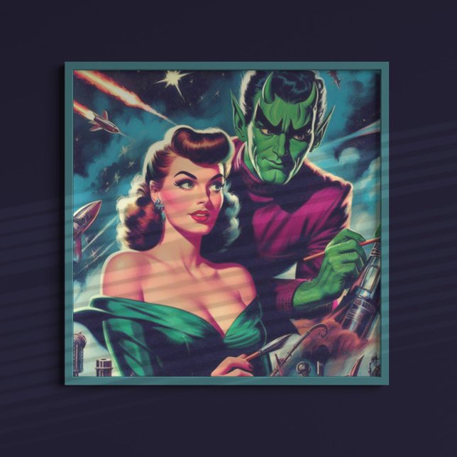 Poster Pin-up Ficção científica (Criador carregado)