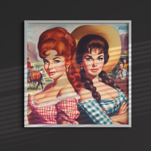 Poster Pin-ups de Garota Caipira Antiga