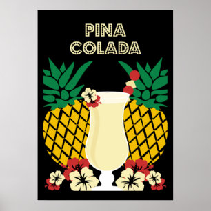 Poster Piña Colada Cocktail Beber Presentes