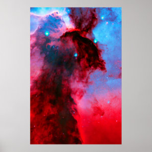 Pôster Pináculos estelares da nebulosa de Eagle