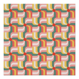 Pôster Pinagens geométricas Abstrato coloridas