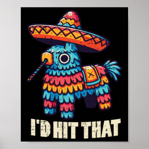 Poster Pinata Mexicana Id Atingiu Aquele Engraçado Cinco 