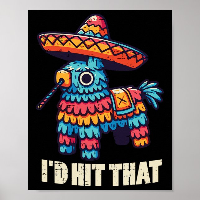 Poster Pinata Mexicana Id Atingiu Aquele Engraçado Cinco  (Frente)