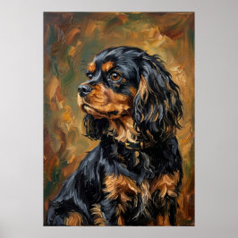 Poster Pincéis Impressionistas do Cavalier King Charles S