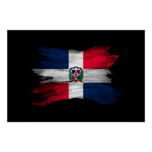 Pôster Pincel de pincel da República Dominicana