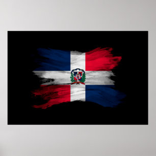 Poster Pincel de pincel da República Dominicana