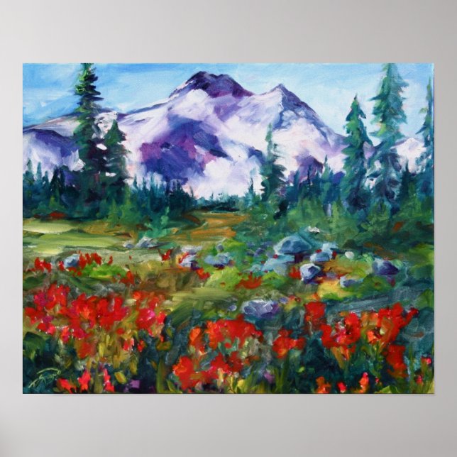 Poster Pincel Indiano do Oregon Central (Frente)