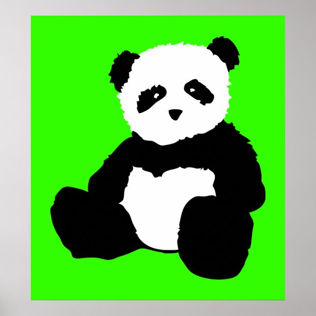 Pôster pincel panda. (Frente)