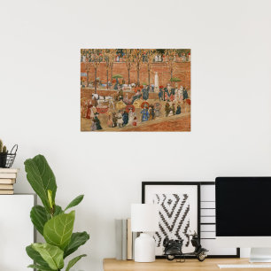 Poster Pincian Hill, Roma por Maurice Prendergast