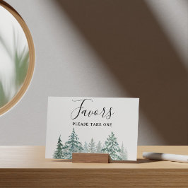 Poster Pine Trees Lanterna Botânica Sinal de Favor