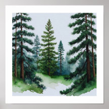 Pine Trees Wall Art