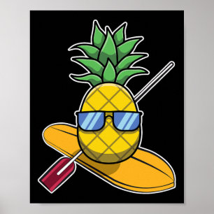 Poster Pineapple Aloha Beaches Hawaii Levantam-se remando