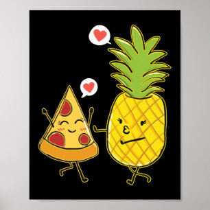 Poster Pineapple PiZza Hawaiian Pizza Pineapple Em Pizza