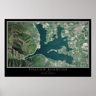 Poster Pineview Reservoir - Mapa de Satélite de Huntsvill
