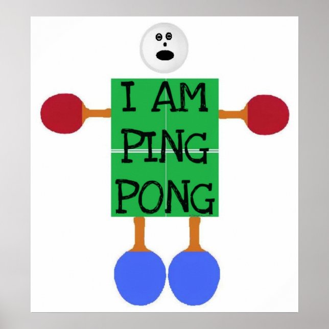Pôster Ping Pong é a vida (Frente)