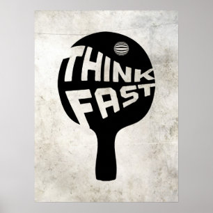 Pôster Ping Pong Think Fast