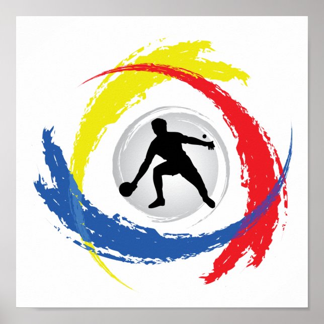 Pôster Ping Pong Tricolor Emblem (Frente)